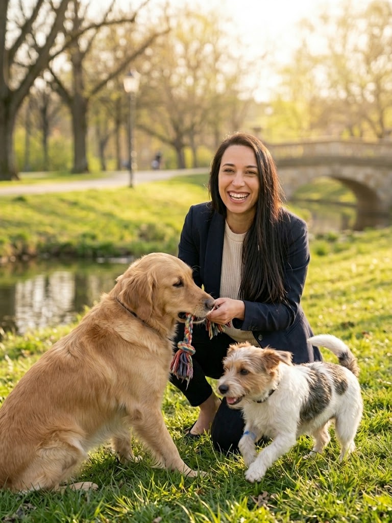 Sabrina Barone-Paz mit Hund
